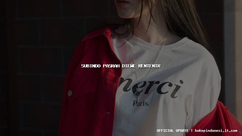 subindo pasrah diewe rentenir