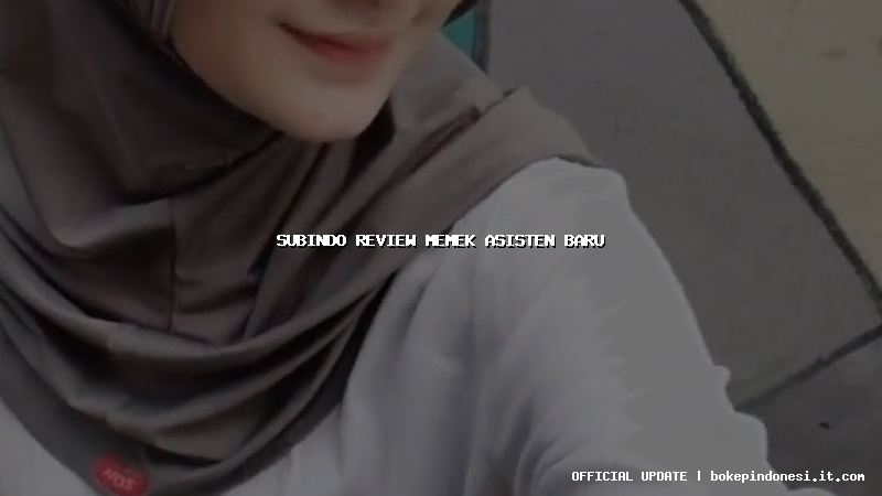 subindo review memek asisten baru